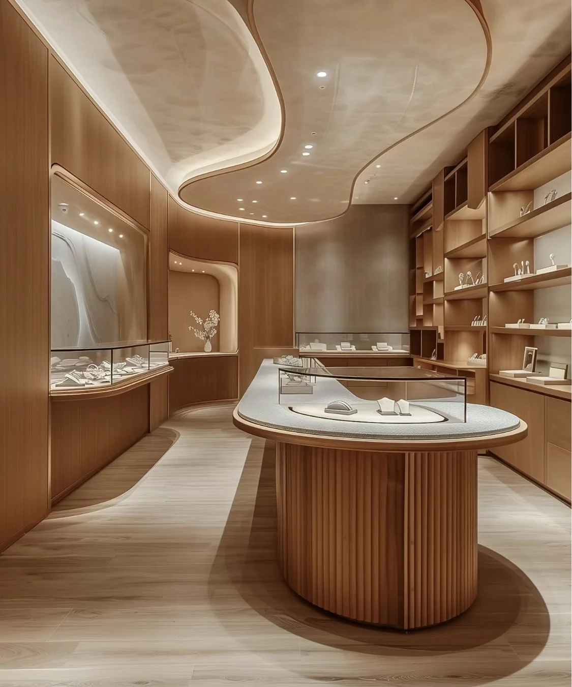 Роскошный стиль ювелирные изделия выставочный зал счетчик дизайн Витрина ювелирных изделий шкаф магазин Мебель весь украшения бесплатный