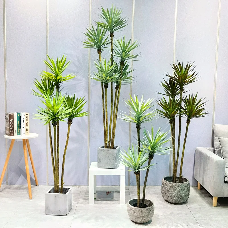 Hot Sale Detachable agave sisal artificial plant indoor outdoor decorative fake tree wholesale