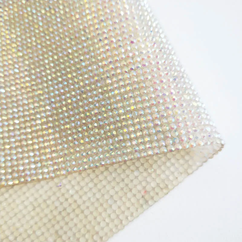 Factory Wholesale Hotfix Crystal AB Rhinestone Trimming, Rhinestone Sheet, Rhinestone Transfer For Clothing