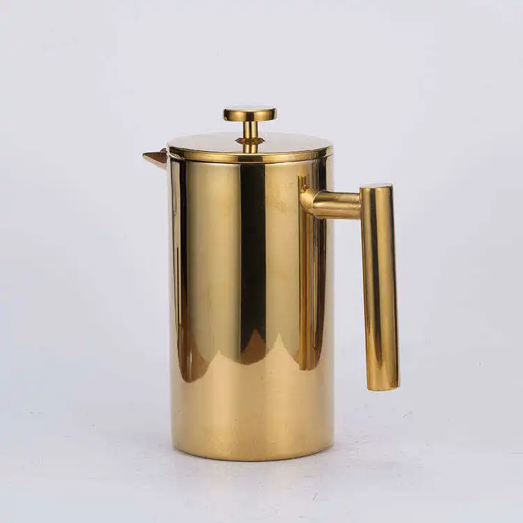 Factory Double Wall Stainless Steel Coffee Maker Coffee Tea French Press