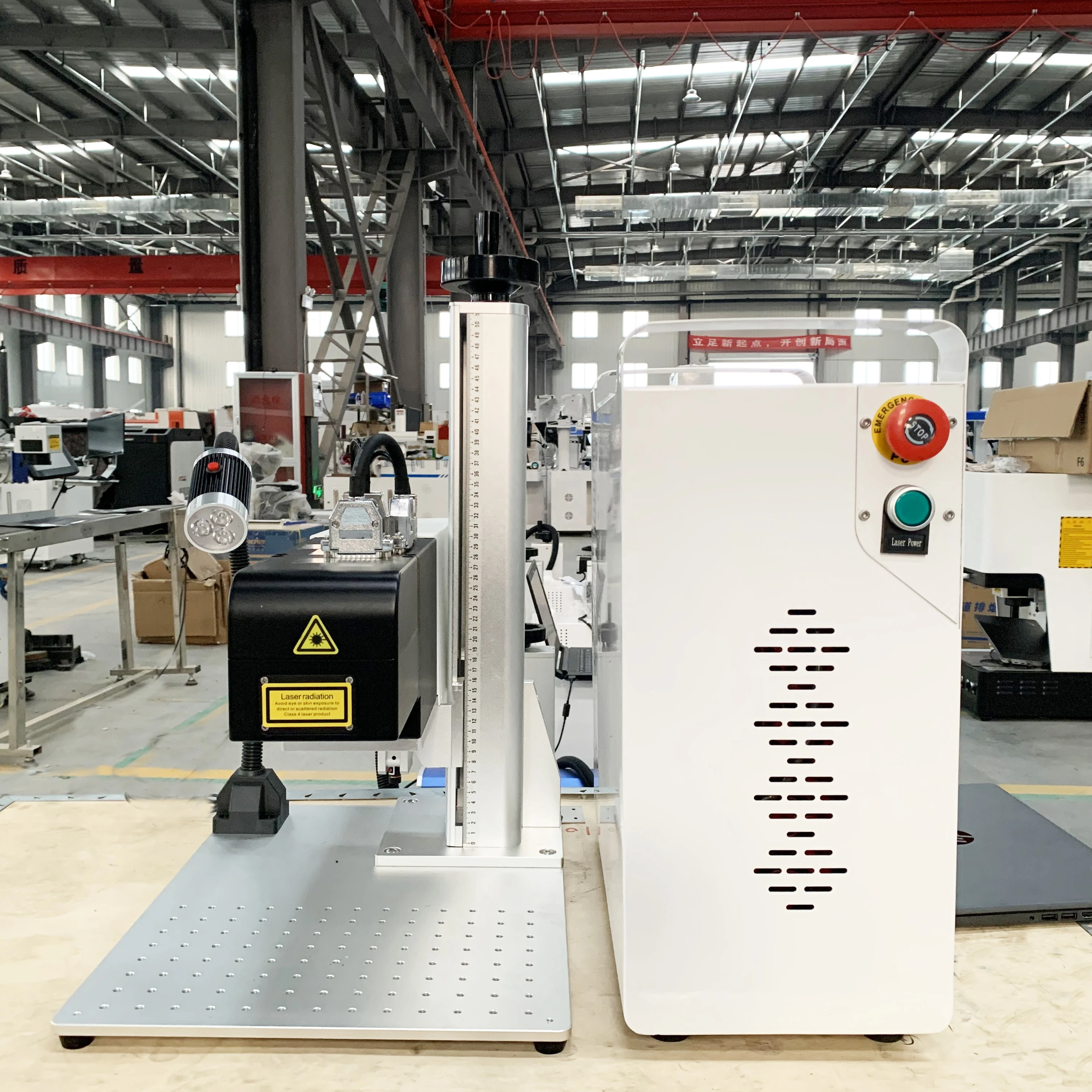 Mini type  3D fiber laser marking Machine Laser Engraving Machine  JPT  60W 80w 100w  relief on steel brass gold