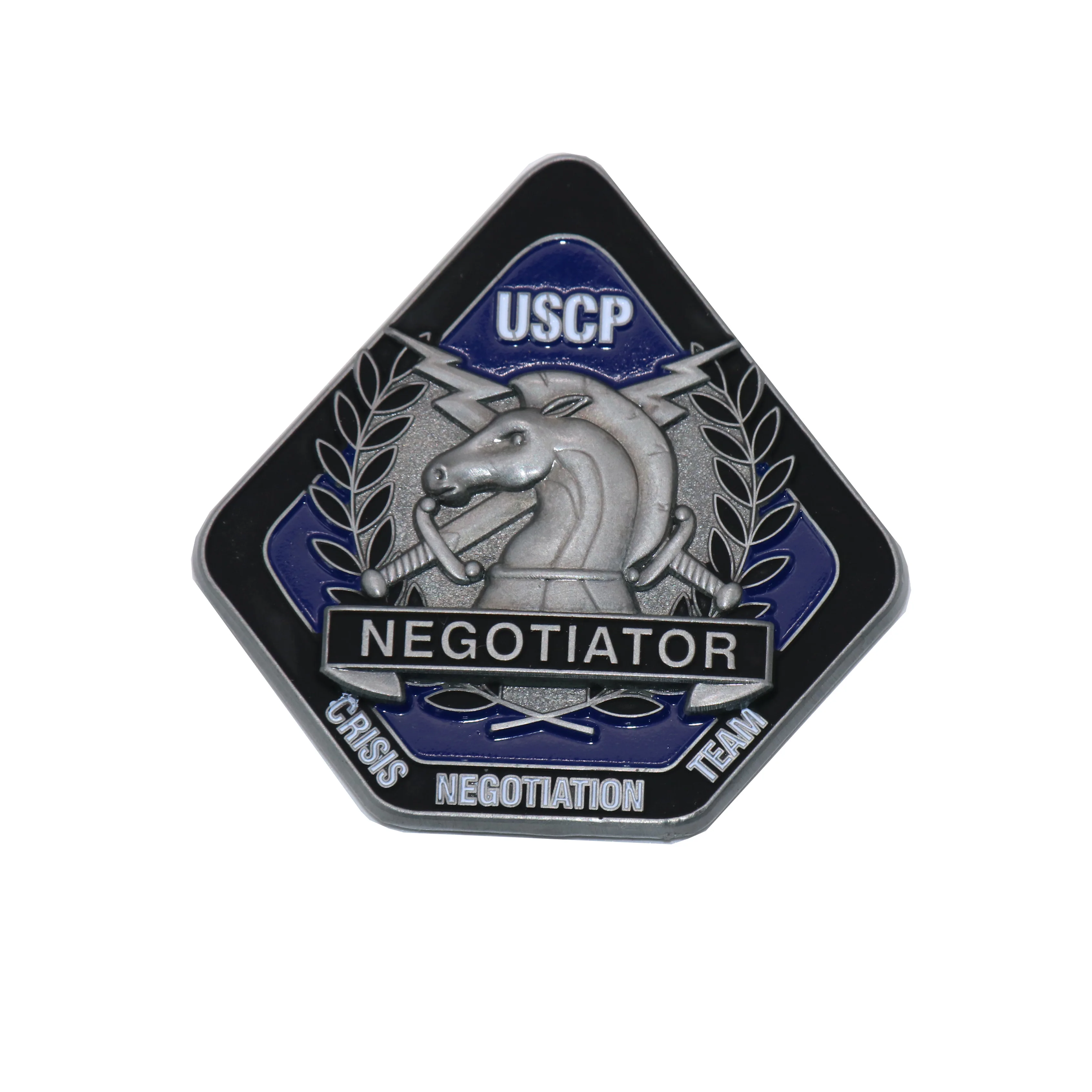 Zinc alloy 3D embossed military award challenge coin for wholesale