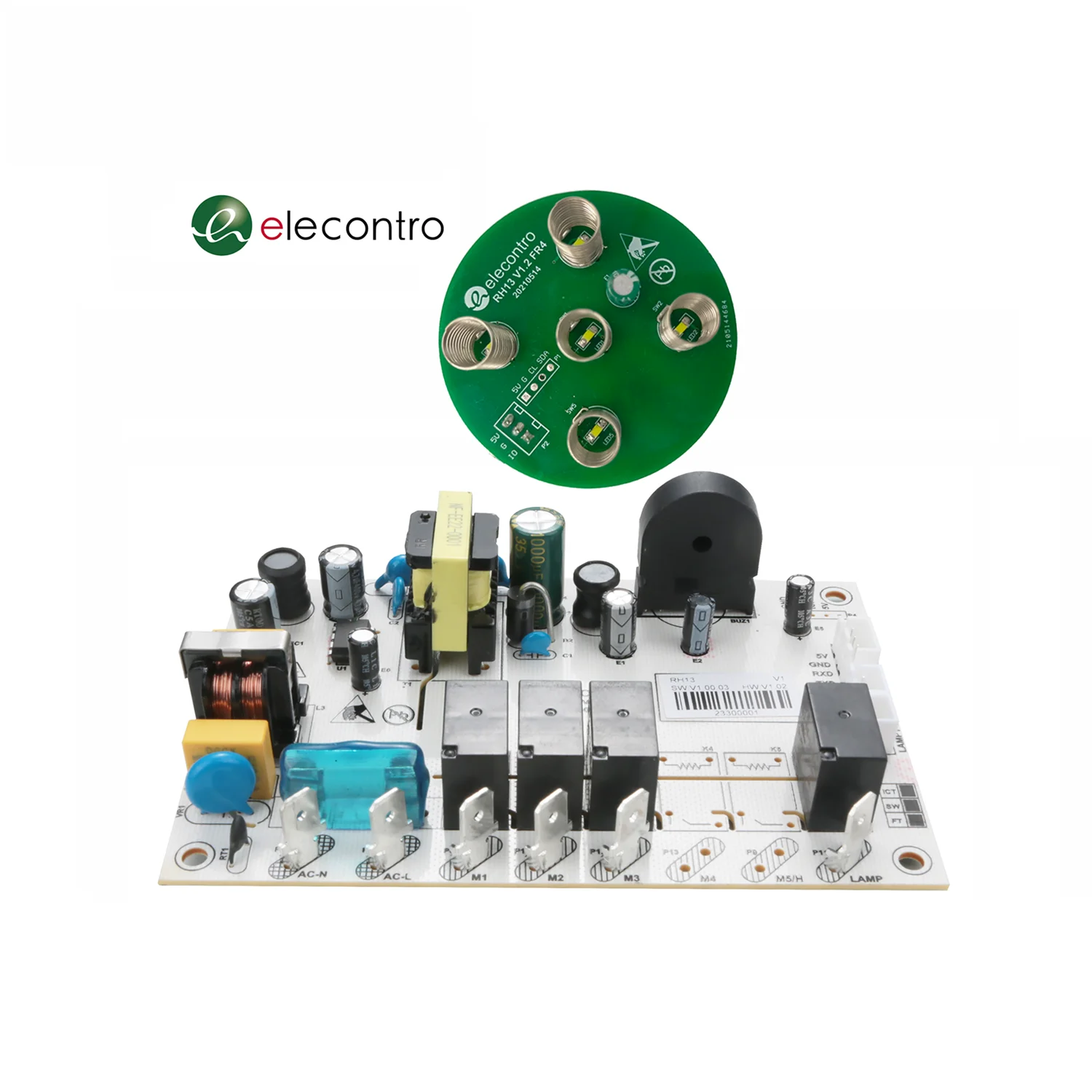 Electronic Touch 5-Key PCB Kitchen Cooker Hood PCBA Switch Control Panel