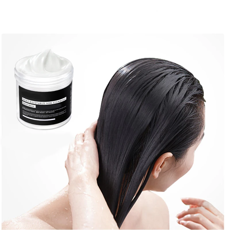 Vegan Plant Aloe Care Green Morocco Argan Oil Keratin Hair Mask Hyaluronic Acid Refreshing Professional Hair Mask