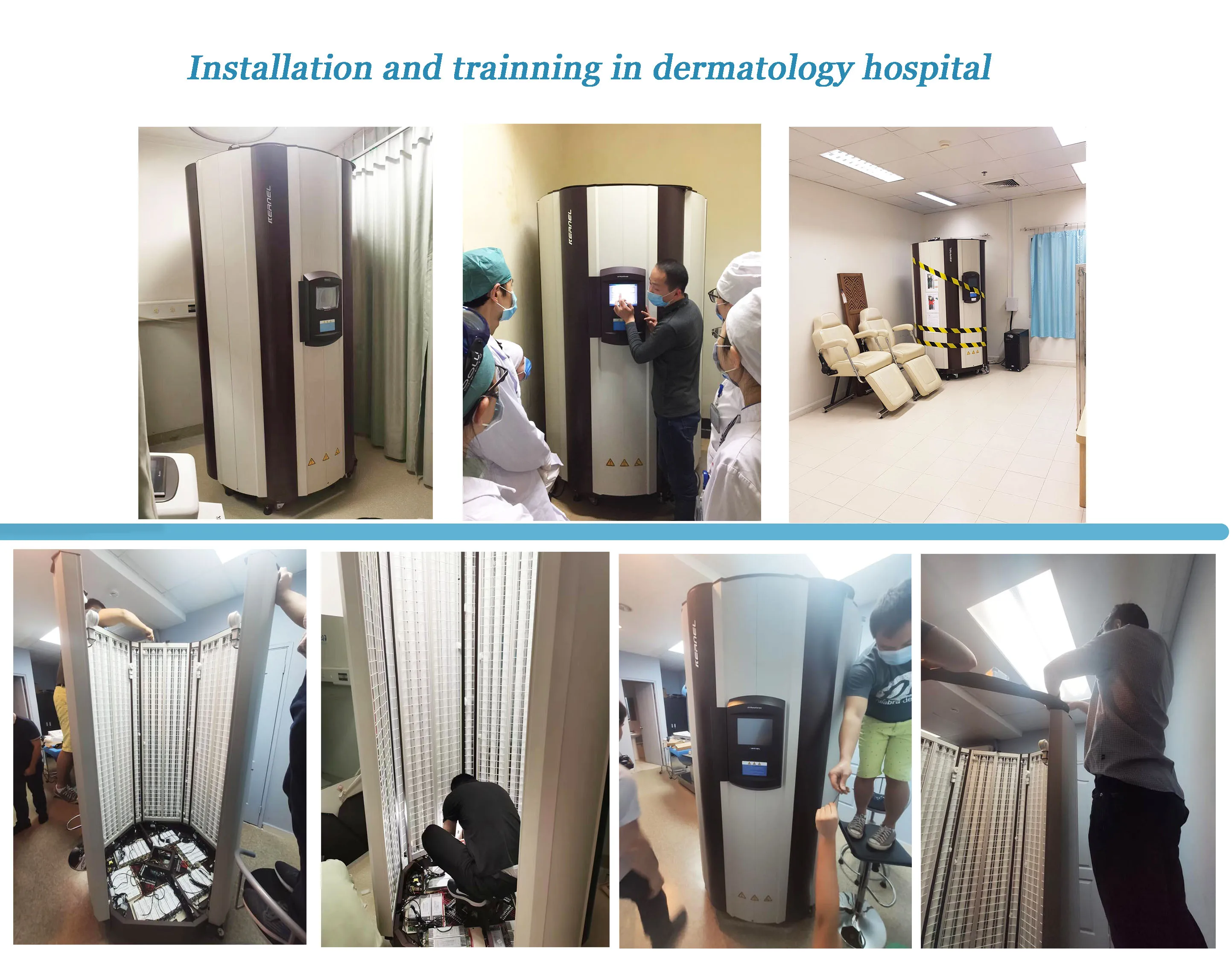 Full Body Cabinet UVB Lamps UVA UVB phototherapy device KN-4001 for vitiligo and psoriasis uvb light for vitiligo