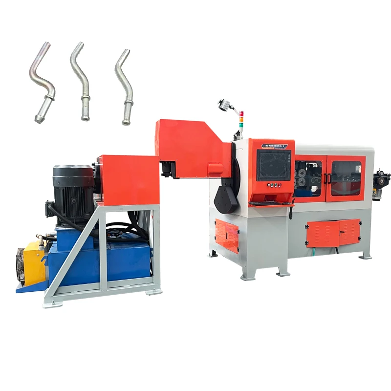 Exhaust  Muffler Hanger  heavy rod end forming machine 3D wire  bending machine automatic