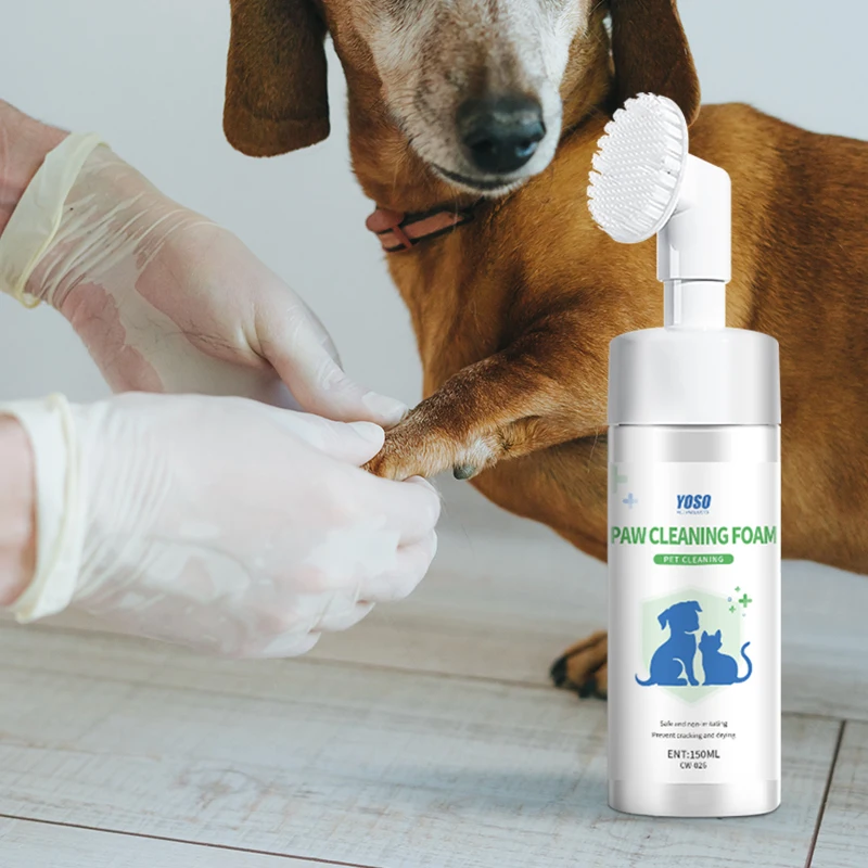 150 ML Ultimate Pet Pampering Silky Smooth Paw Cleansing Foam Premier Pet Grooming Silk-Touch Anti-Dirt Foot Foam