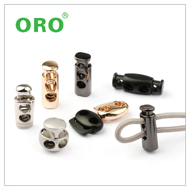 Cord End Metal Stopper Stopper Metal Alloy Spring Fastener Cord Lock Toggle Stopper For Clothes