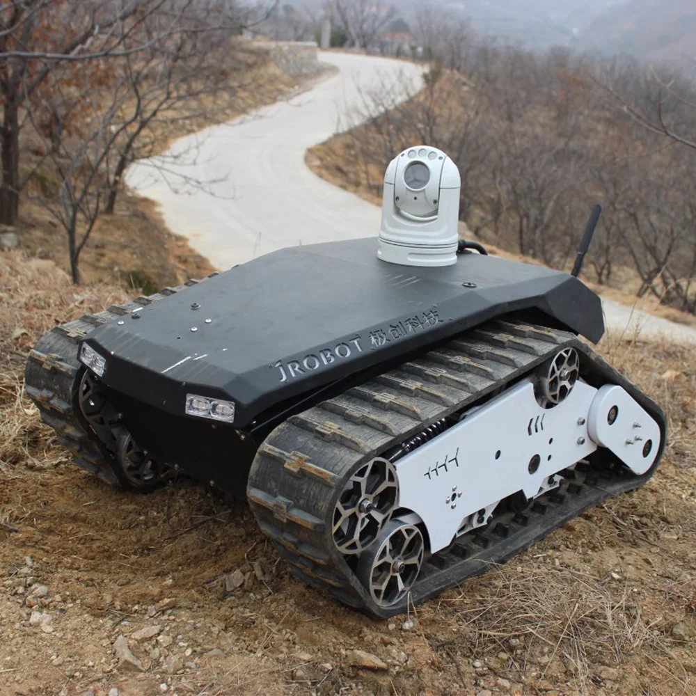 Komodo-02 Offroad Mini RC Electric Rubber Track Robot Chassis for Inspection and Other Rough Road Application