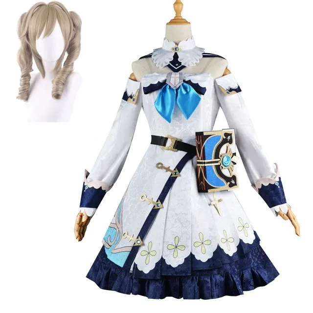 Barbara Cosplay Genshin Impact Cosplay Anime Game Uniform Genshin Barbara Gunnhildr Costume Wig Halloween Party Adult Girls
