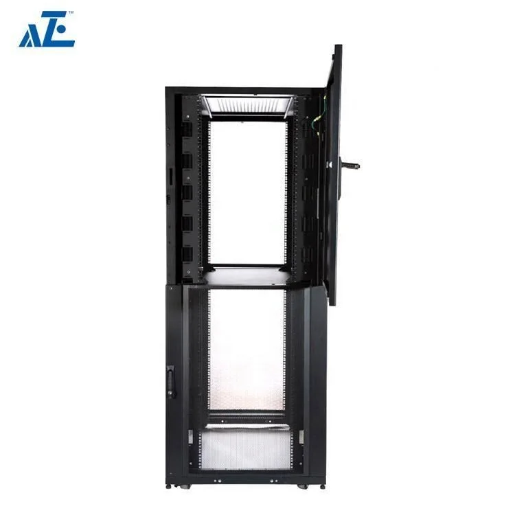 China Manufacturer 42u 2 Bay Colocation Server Rack Equipment Enclosure Cabinet Floor Standing