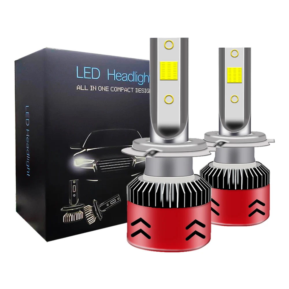  Светодиодные фары Raych S6 LED H1 H3 H7 H11 80 Вт 8000lm COB светодиодные противотуманные 9005 HB3 9006 HB4 автомобильное освещение
