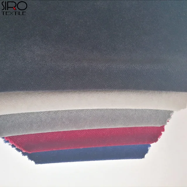 High Quality Heavy Weight FR Treated Woven 100% Cotton Velvet Stage Curtain Fabric Crown Velvet Fabric