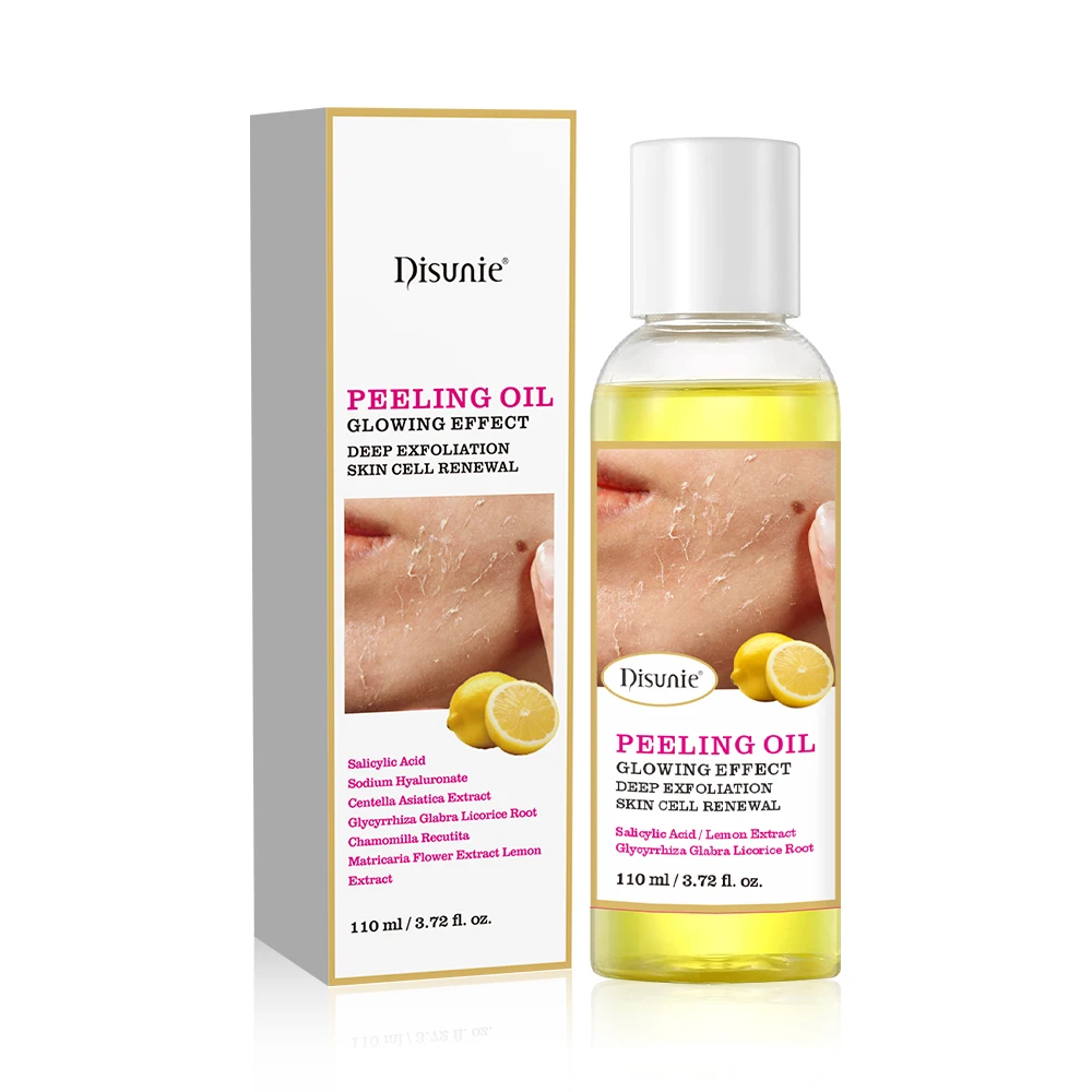 Your Logo Lemon Peeling Oil Whitening With Centella For Exfoliate Dead Skin Remover Lighten Dark Spots Brightening Oil