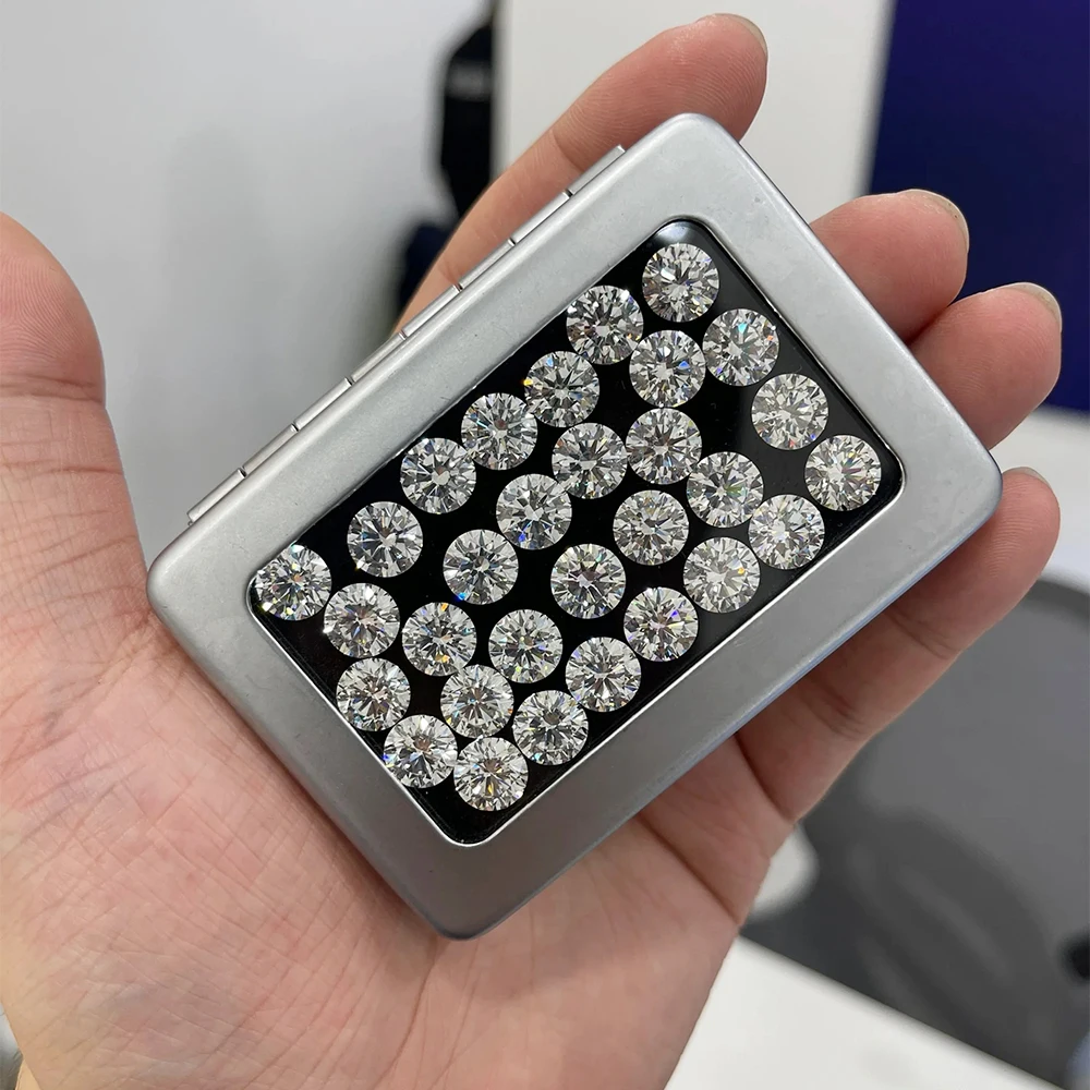 India Factory Wholesale Melee Size Small Diamond D Color In VVS Clarity 0.7-3.0mm Manufactory Direct Sale Diamond