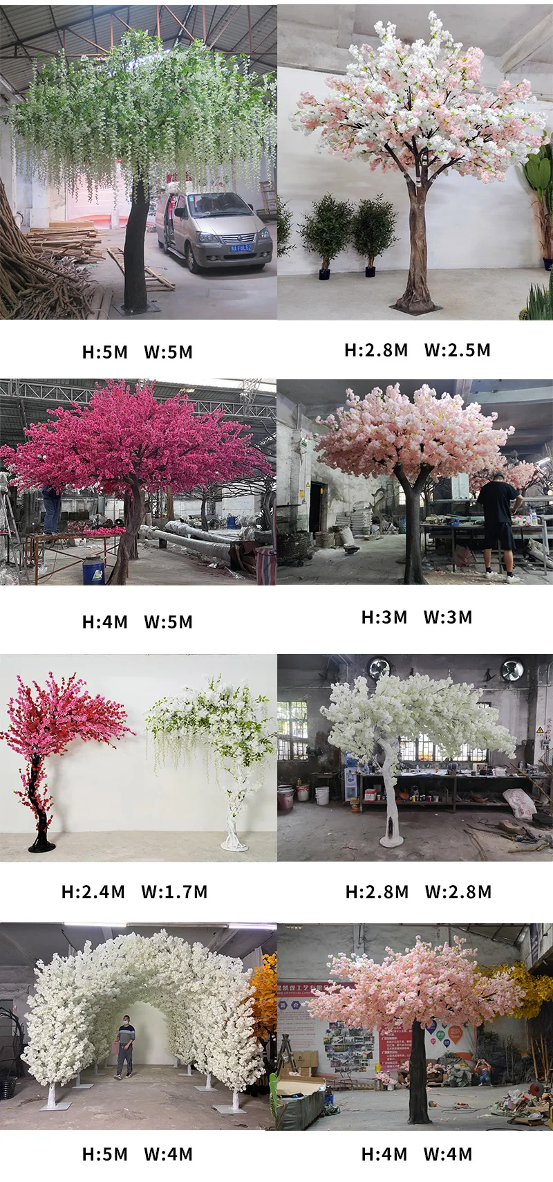 Wedding cherry blossom tree artificial cherry blossom tree arches