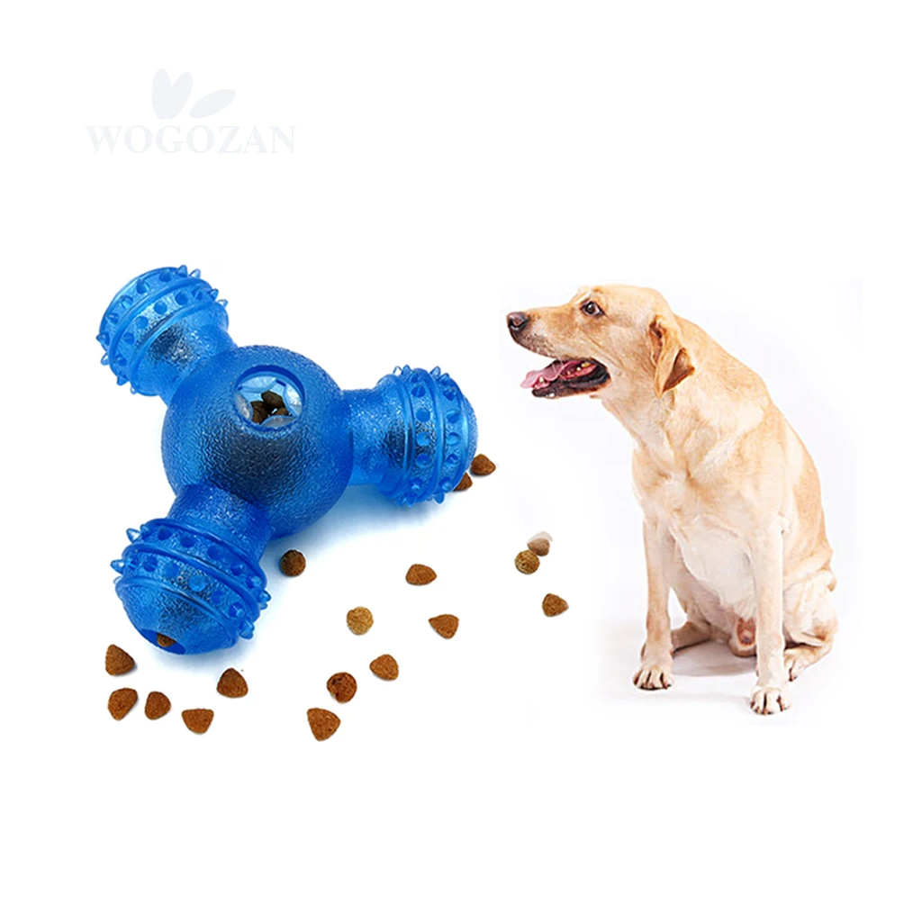 
Hot Sale Puppy Food Feeder Dispenser Dogs Toys Teeth Cleaning Durable Pet Dog Molar Toy 