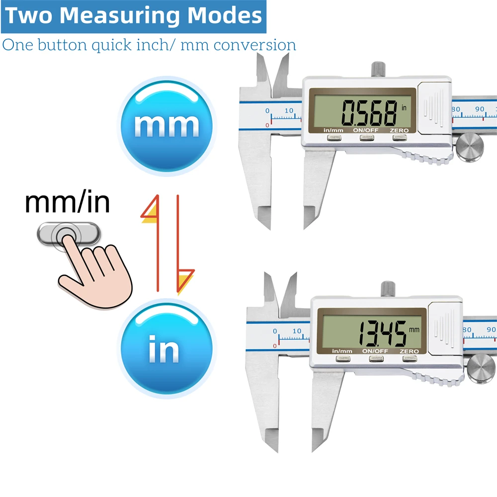 DITRON Digital Caliper Vernier Calipers Metal Caliper 150/200/300mm High Accuracy Measuring Tools Micrometer Digital Ruler