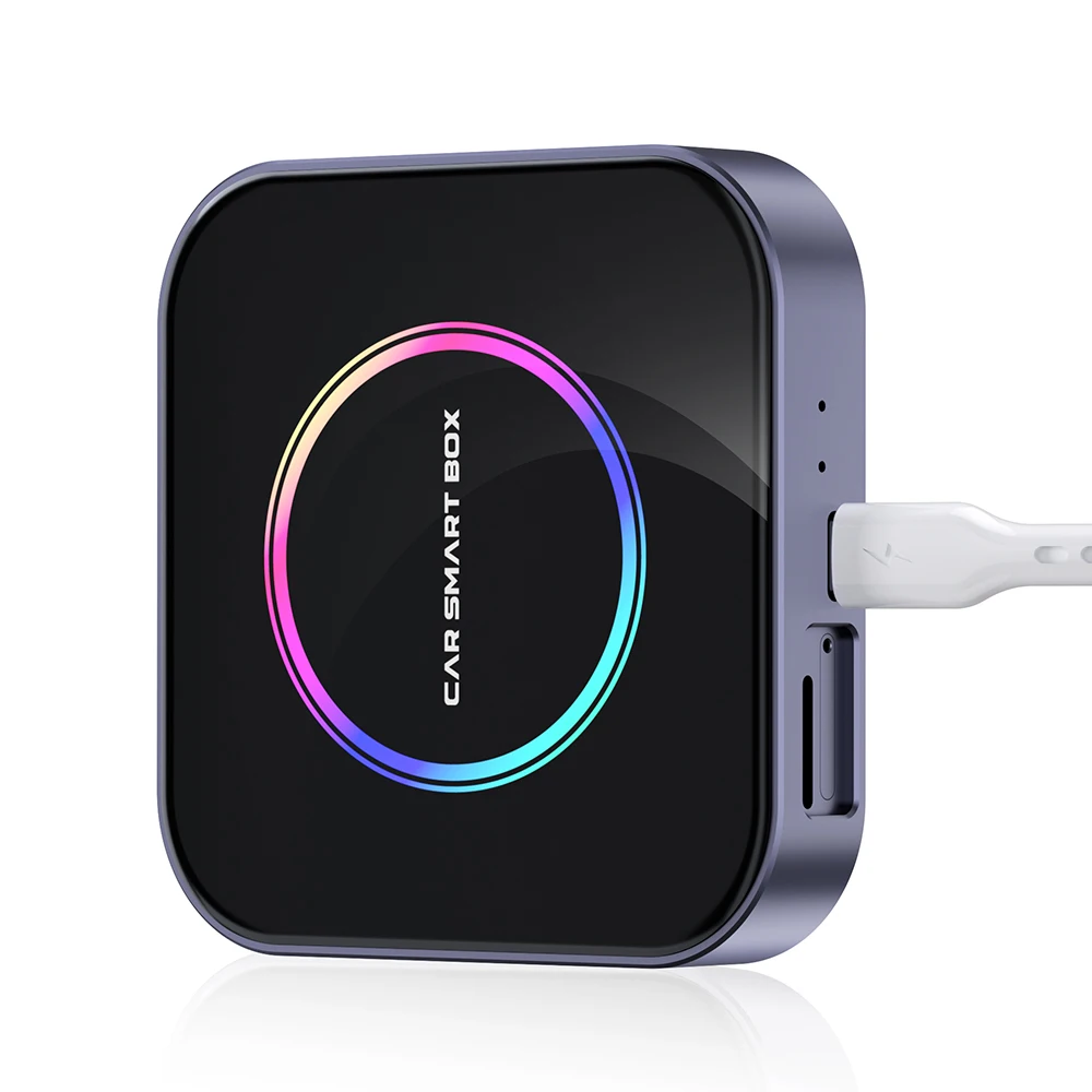 OEM ODM smart wireless carplay netflix adapter 8G 128G usb android auto ai box carplay car 4k media ai box dongle for apple