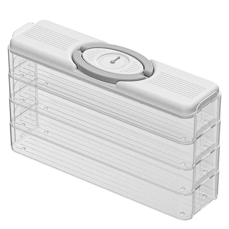 Multilayer Dumpling Storage Box Food Container Refrigerator Organizer