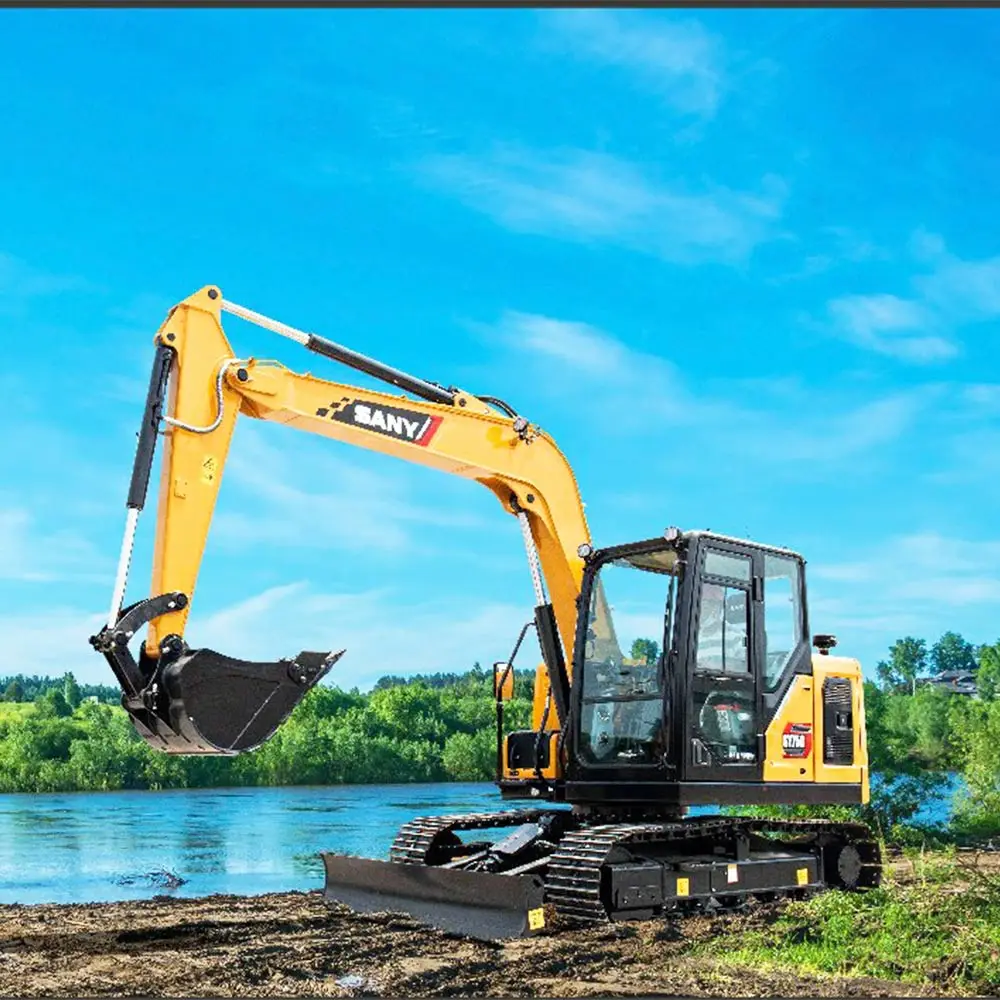 Лидер продаж SY 75 2021 год б/у SY75C экскаватор 7ton Б/у SY215C хорошее