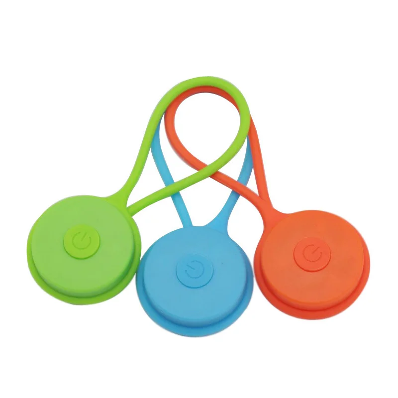 Bike Accessories Outdoor Camping Hunting Fishing Night Safety Warning Key Buckle Waterproof Backpack Zipper Light Bicycle Light