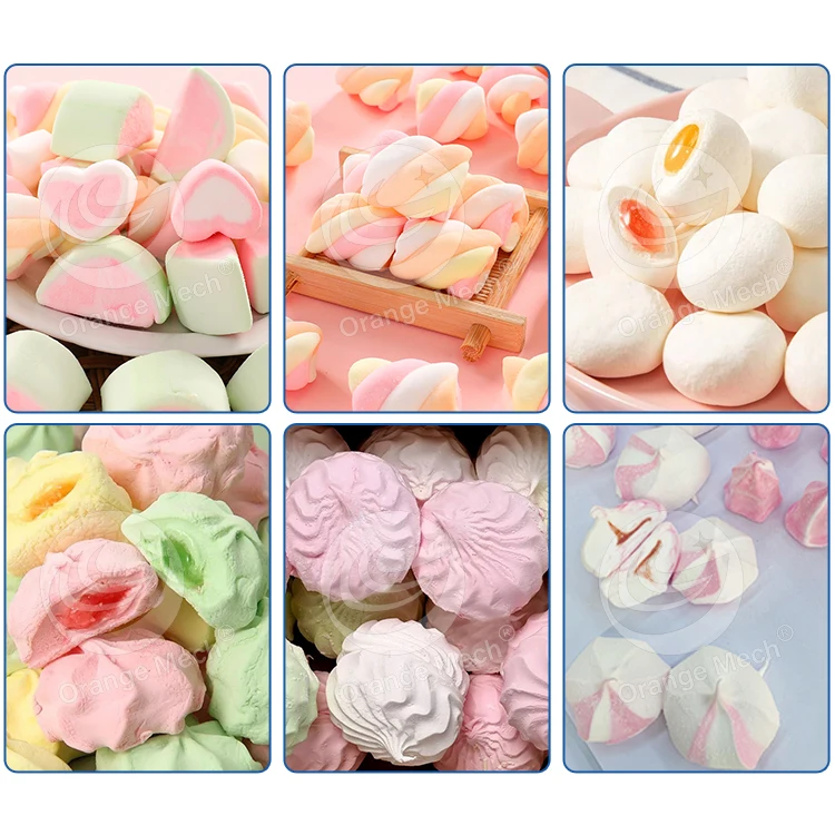 ORME White Columnar Marshmallow Extruding Machine Mini Automatic Cotton Candy Production Line for Sale