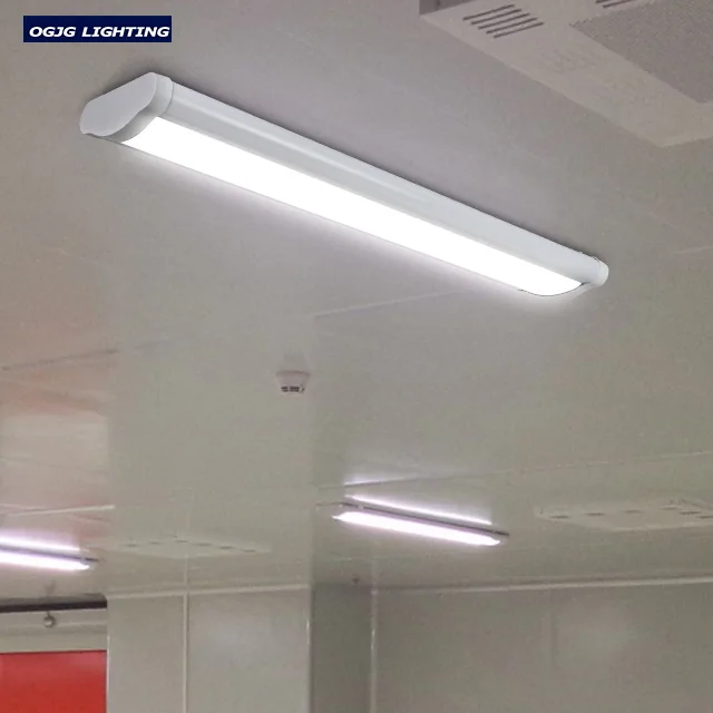 OGJG 2ft 4ft 5ft indoor lighting hanging batten lamp led linear suspended warehouse light for supermarket