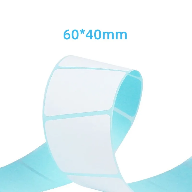 Wholesale Sticker Label Paper 60*40 Blank Direct Thermal Warehouse Qr Code UPC Barcode Label Roll