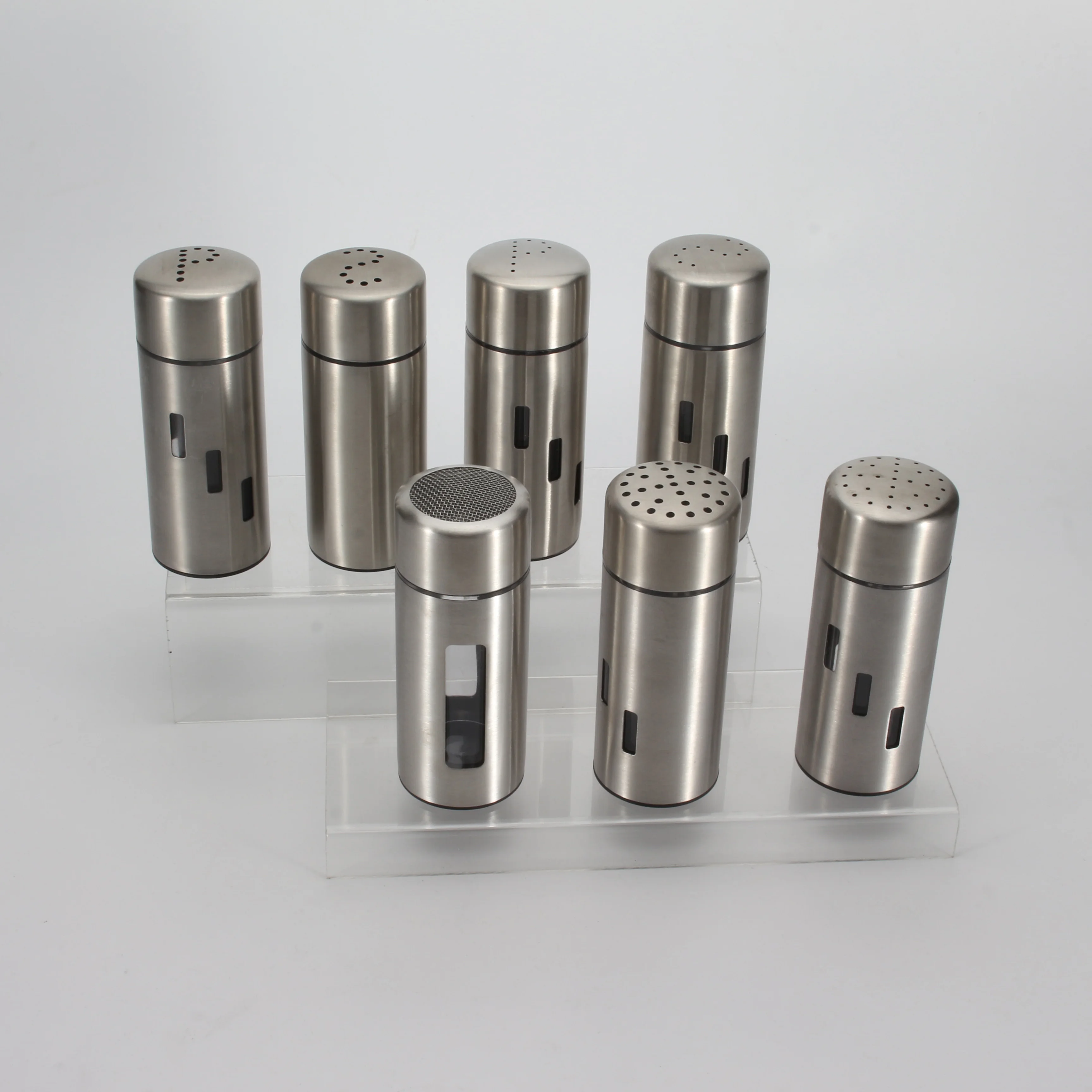Шейкер для соли и перца из нержавеющей стали шейкер сахара какао/шоколада банки специй