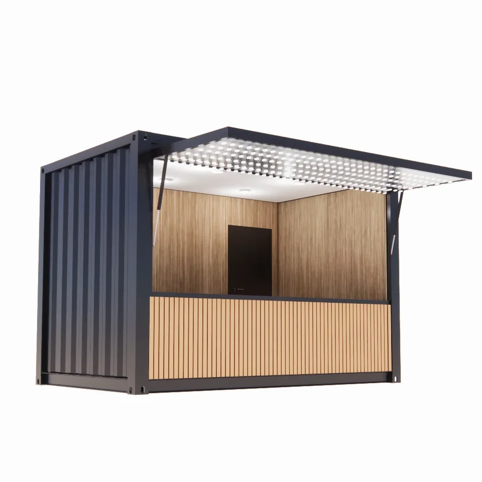 10FT 20ft Mini Pop-up Shop Container Coffee Shop/Bar/Fast-food Restaurant/Convenience Store/Kiosk/Booth