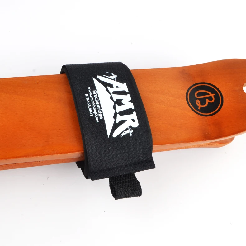 Custom Logo Printed Hook and Loop Nordic Alpine Ski Straps/Alpine Ski Bindings/Ski Snowboard Band