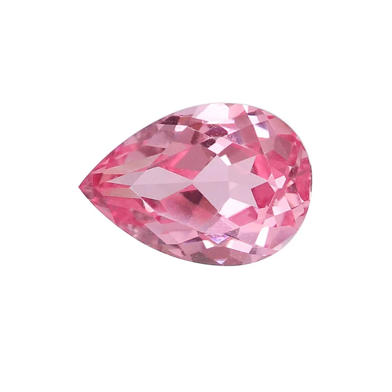 Lab Grown Gemstones Pink Color 4*6MM Lab Grown Diamond Pear  Cut Lab Grown Sapphire Loose Gemstone For Jewelry Making