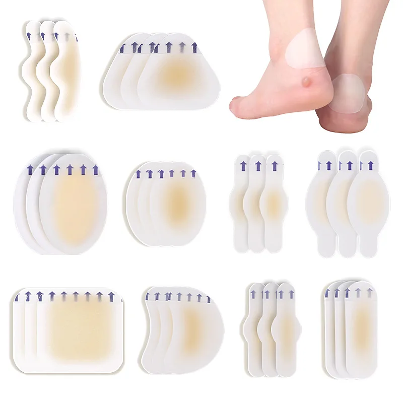Adhesive Hydrocolloid Foot Patch Dressing Blister Plaster Foot Skin Care Wound Nurse Paste Pain Relief