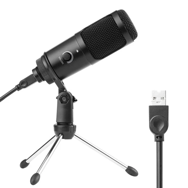 Hot Sale Podcast Plug & Play USB Condenser Microphone Stand Set Studio Backgrounds