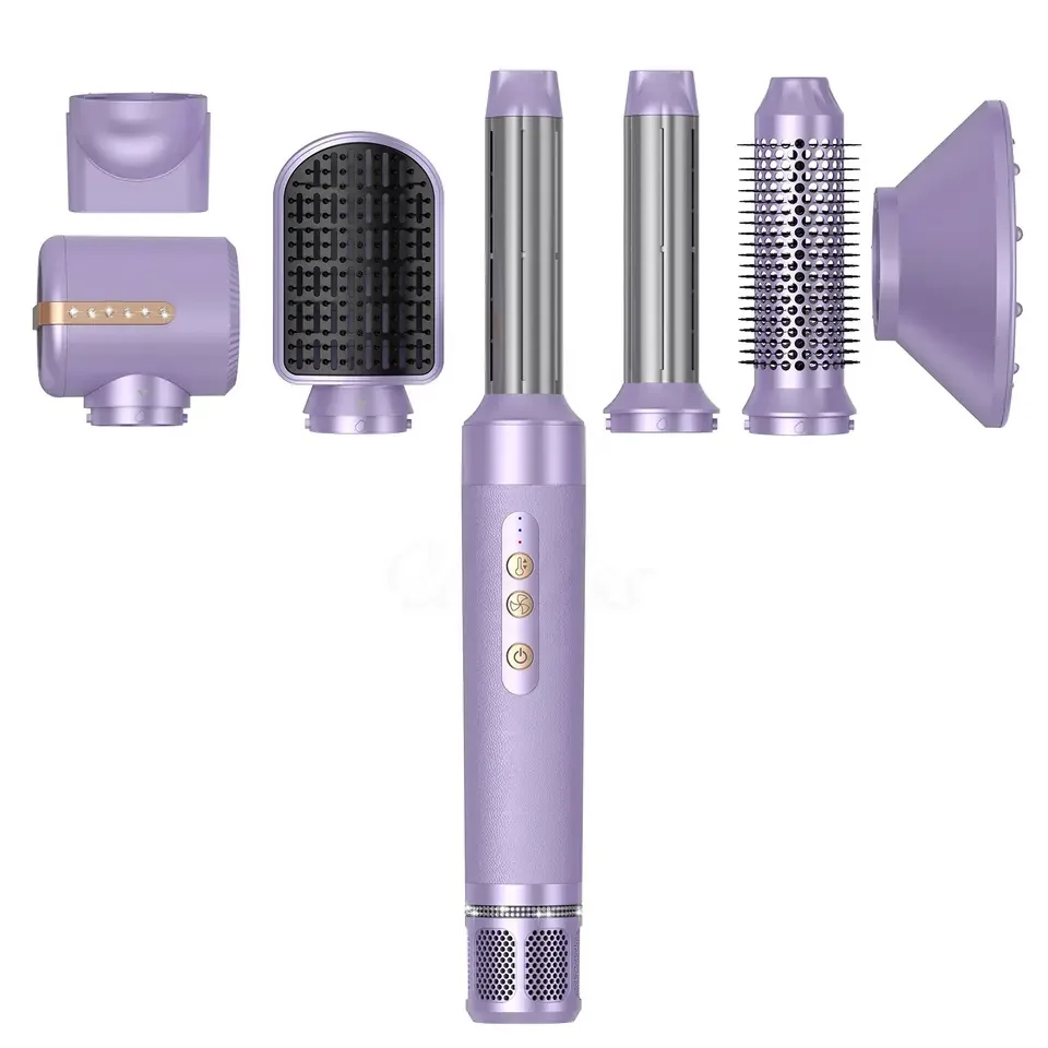 High Speed 7 in 1 air styler Ionic Hair Dryer Brush Professional Hair Blow Dryer Powerful 1600W for Fast Drying air styler