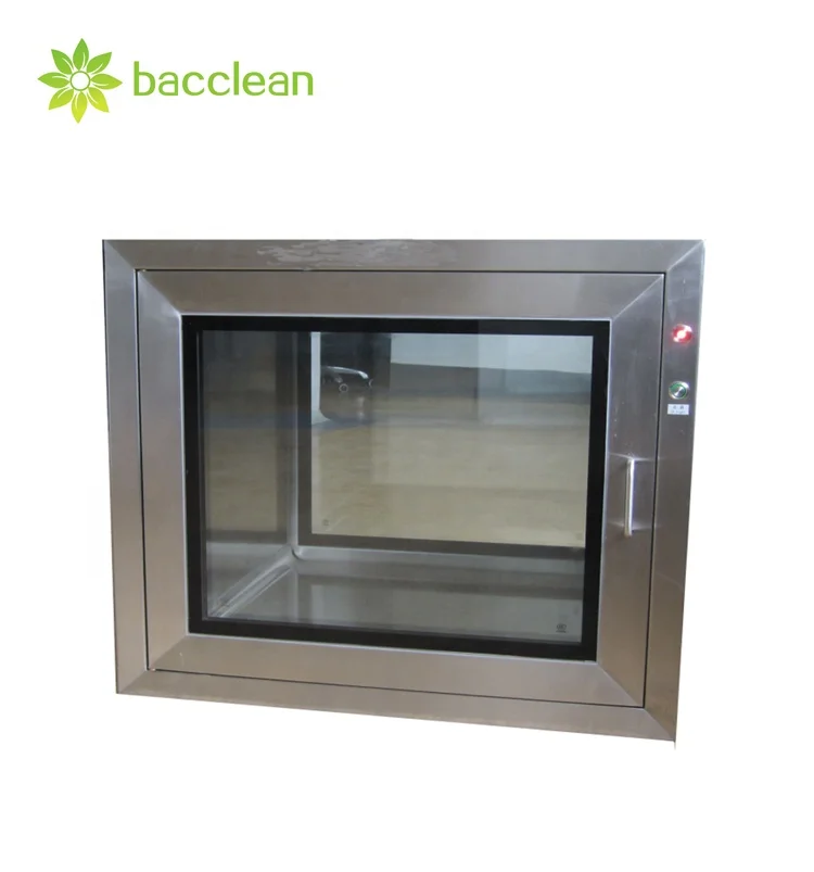 China supply CE certificate SS 304 Pass Thru pass box with UV Lamp