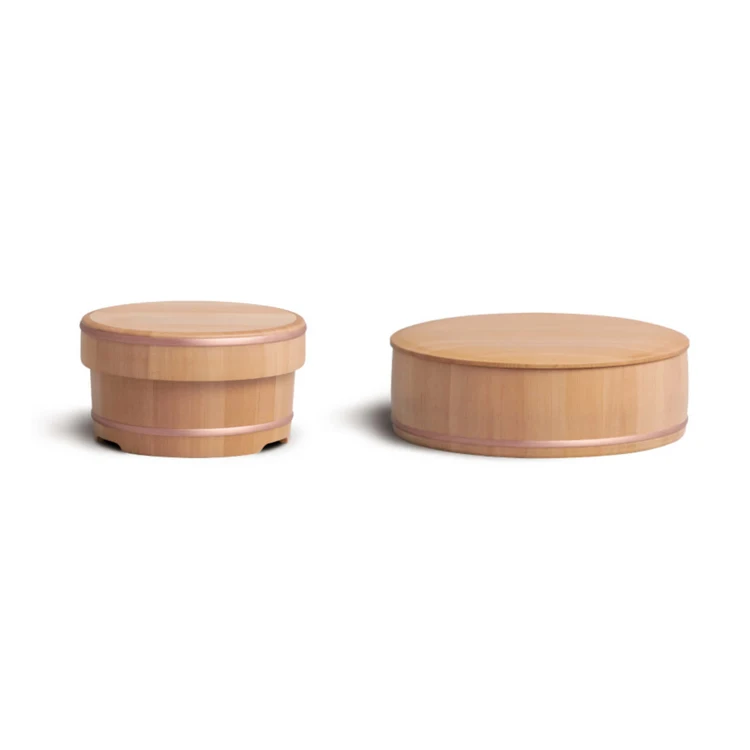 
Japanese water resistant storage wooden rice bucket restaurants for store rice deliciously 