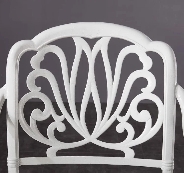 restaurant aluminium outdoor patio table chair set cast iron garden table and chairs