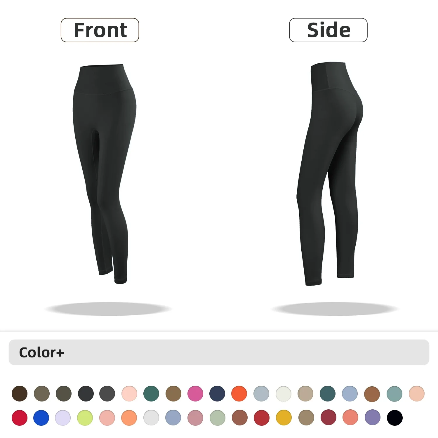 High Waist Yoga Workout Leggings Custom Invisible Pockets Sports Quick Dry Pants