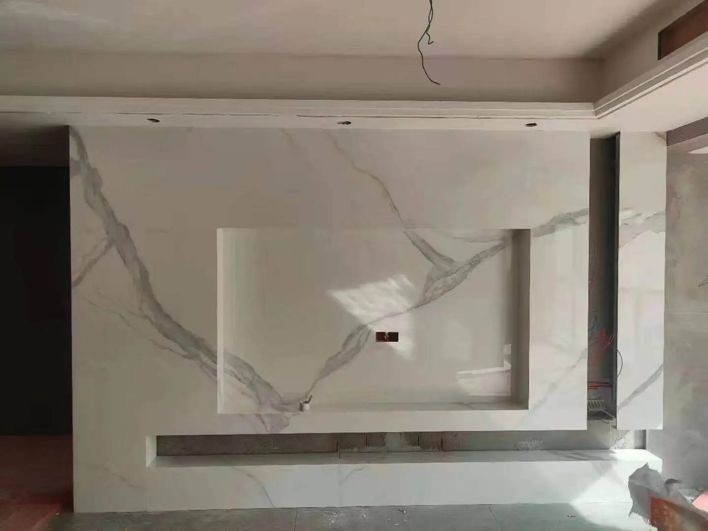 wholesale calacatta gold kitchen island porcelain slab wall sintered stone counter top