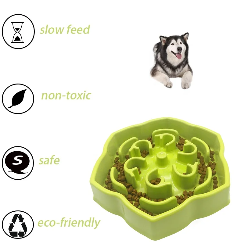 2021 hot sellers Factory Wholesale cheap slow food anti-choke dog bowl folding fun feeder slow bowl