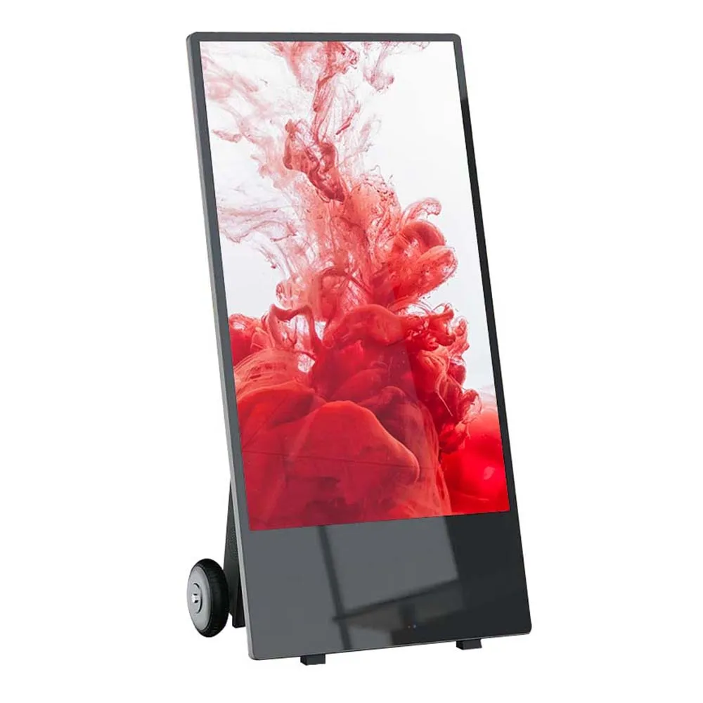 43inch 55inch monitor portable lcd screen display with battery for outdoor and indoor use