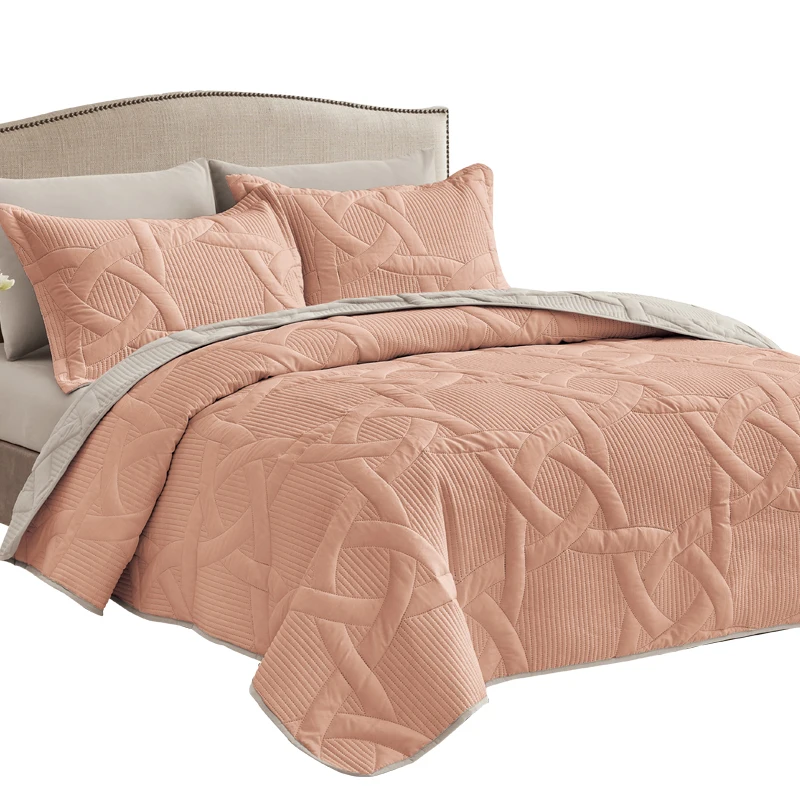 3 шт. стеганые постельные принадлежности роскошные гостиничные 100% хлопковые двойные покрывала для кровати