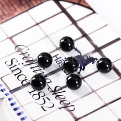 Круглые Гладкие хрустальные бусины для браслетов, белые, черные, фиолетовые, розовые, синие, зеленые, желтые, красные