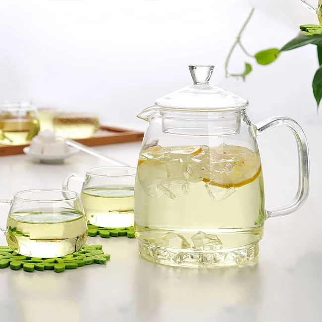 double wall glass turkish teapot / clear glass teapot for sale/glass tea pot with handle