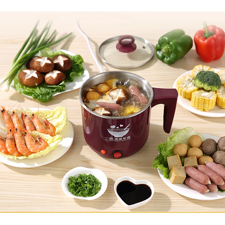 
New electric cooking pot dormitory bedroom student cooking hot pot multifunctional household electric hot pot electric skillets 