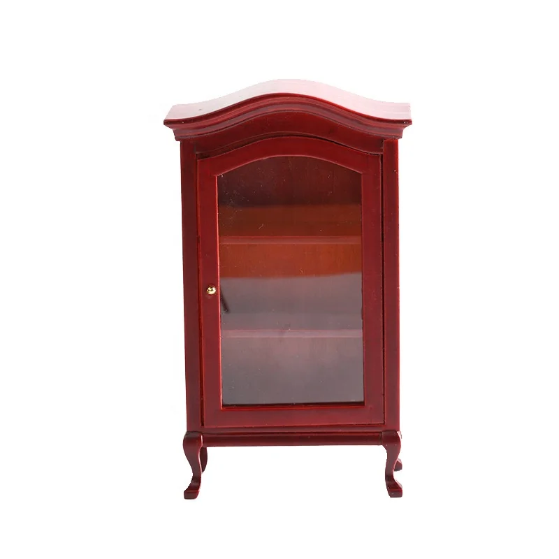 DIY doll house model 1:12 mini treasure cabinet craft mini furniture cabinet simulation furniture display cabinet crafts
