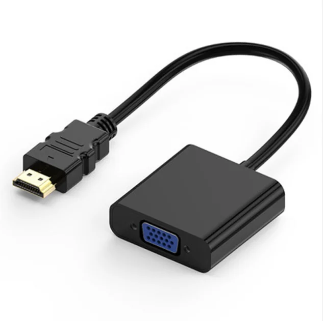 Оптовая продажа позолоченный преобразователь HDTV в VGA адаптер для настольного ноутбука проектора монитора 1080P HD