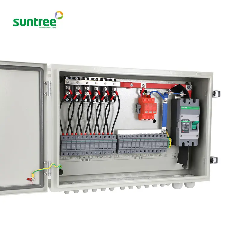 2 4 5 6 8 10 12 16 24 ways string Combiner Box With Lightning Protection Solar Energy box